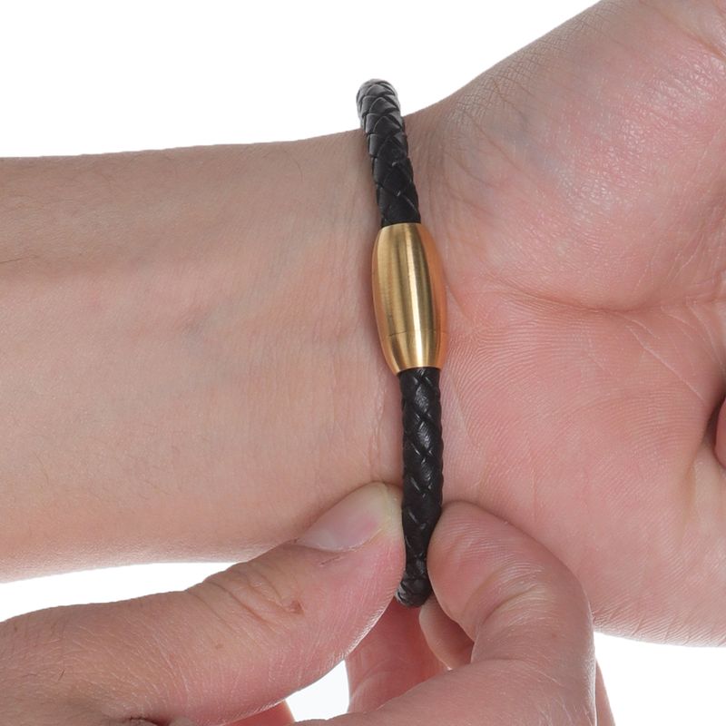 104824372-Pulsera-de-cuero-negro-1cm-9--para-hombre
