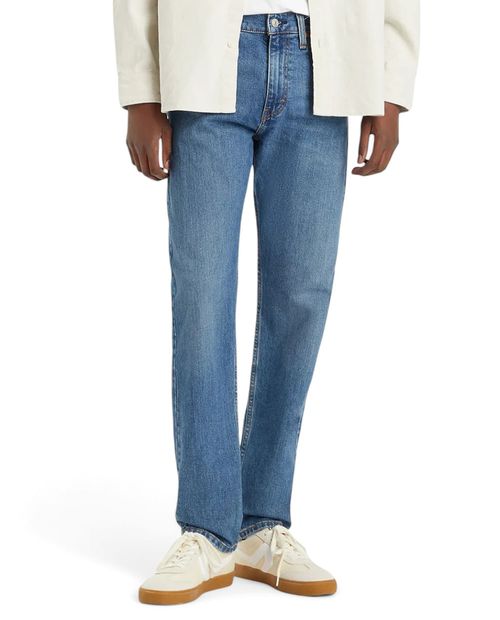 Jeans Levi's 502 taper fit celeste denim lavado para hombre