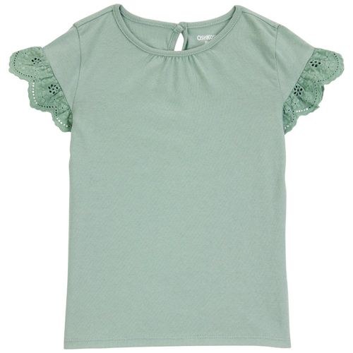 Blusa verde sólido para niña