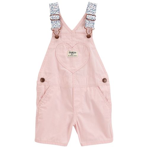Overall rosado sólido para niña