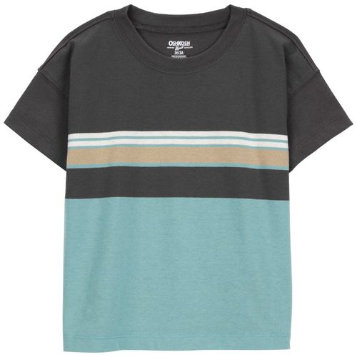 Camiseta multicolor color blocking para niño