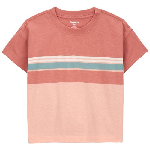 Camiseta multicolor color blocking para niño