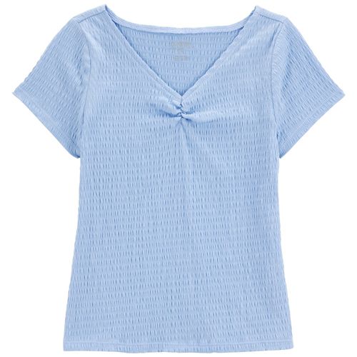Blusa celeste sólido para niña