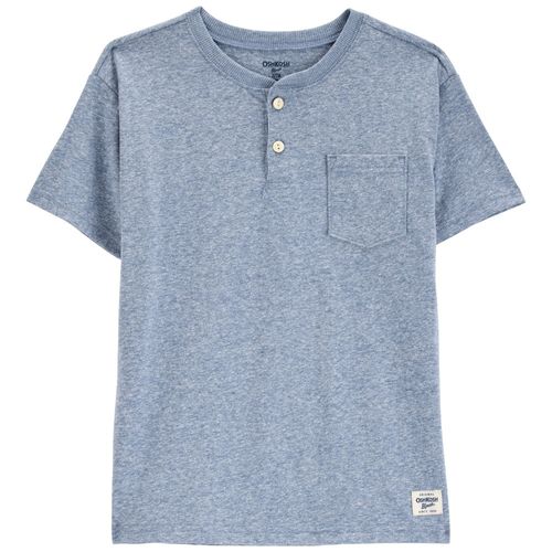 Camiseta azul sólido para niño