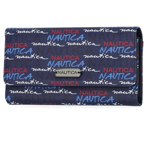 Billetera flap Nautica multicolor para mujer
