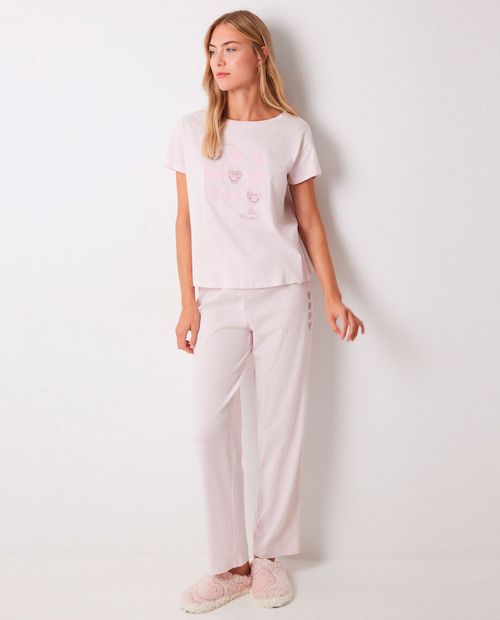 Pijama con pantalón Women Secret estampada para mujer