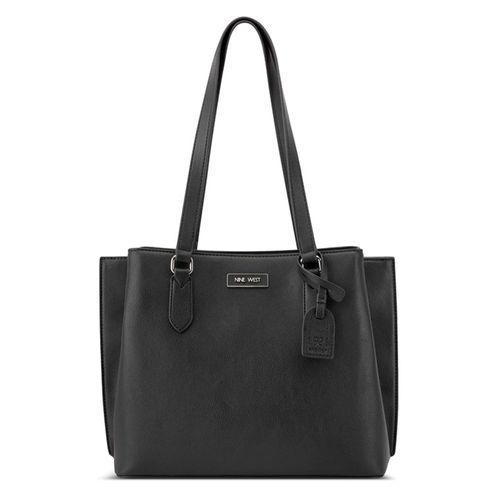 Cartera tote Nine West Shonda color negro para mujer