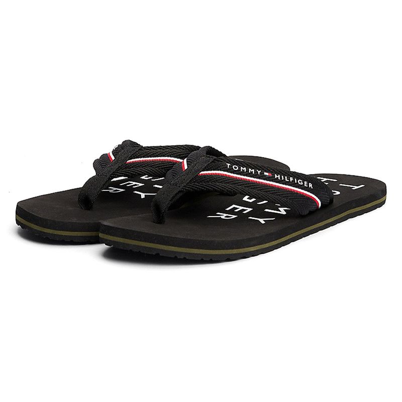 Sandalia de playa Tommy Hilfiger color negro para hombre Siman