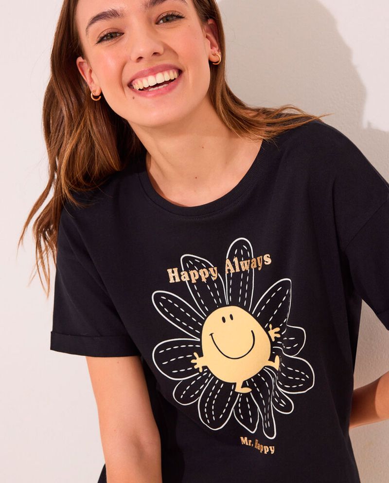 104879881-Pijama-con-short-Women-Secret-estampada-Mr.-Happy-para-mujer