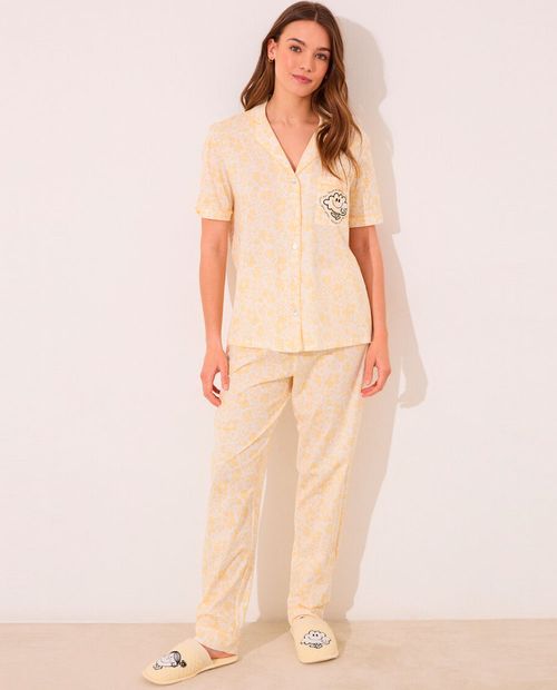 Pijama con pantalón Women Secret estampada para mujer