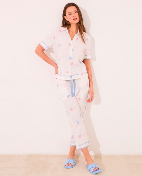 Pijama con pantalón Women Secret estampada para mujer
