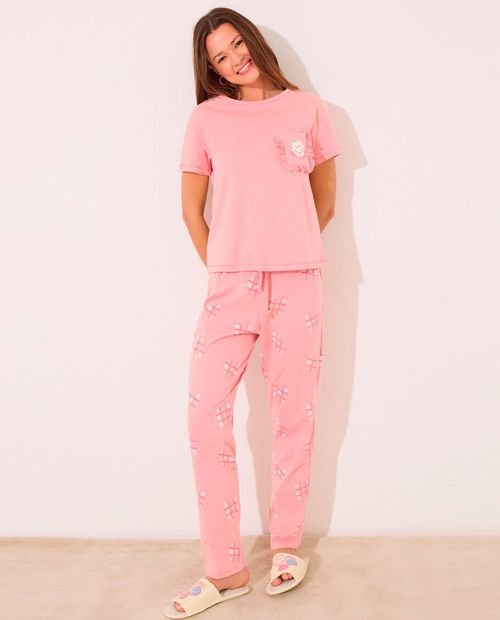 Pijama con pantalón Women Secret estampada para mujer