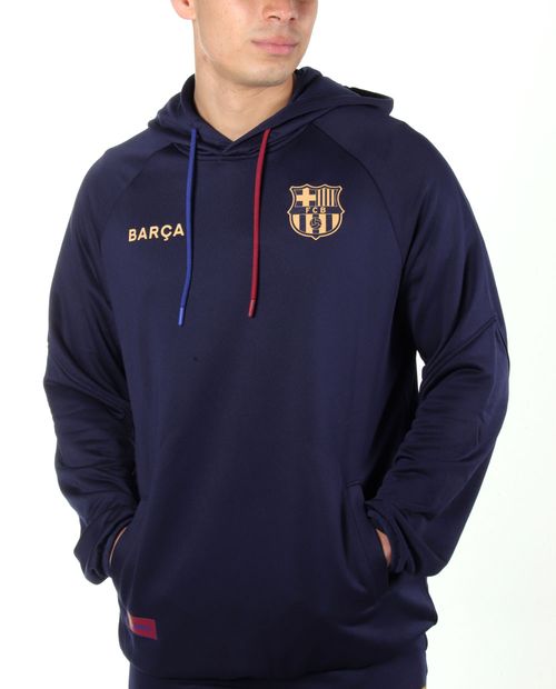 Suéter deportivo Fútbol Club Barcelona azul navy para hombre