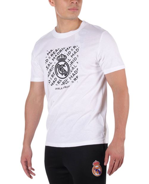 Camiseta deportiva Real Madrid reaction blanca para hombre