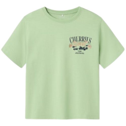Blusa verde con estampado para niña