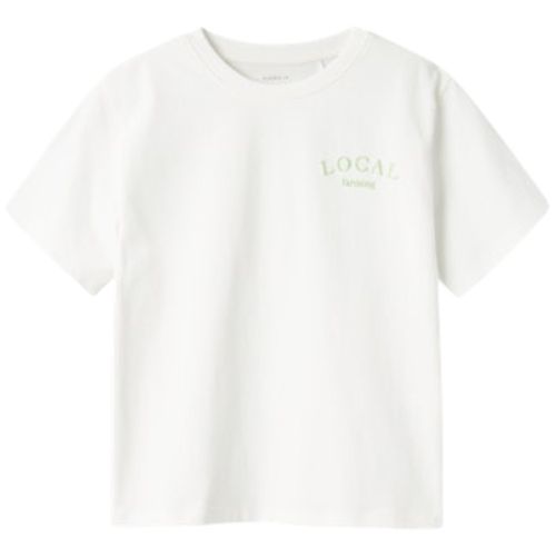 Blusa blanca con estampado para niña