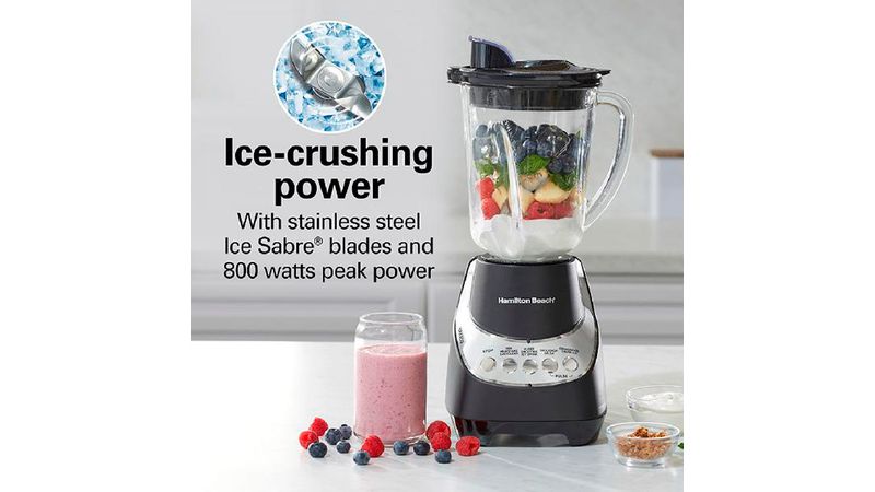 Licuadora silenciosa Hamilton beach wave action litros 800 Watts