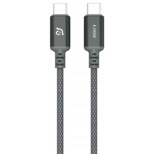 Cable de carga tipo-C 240w 2mt gris