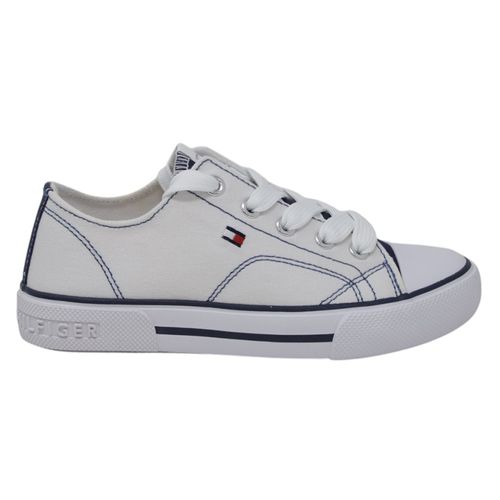 Zapato deportivo casual Tommy Hilfiger blanco para niño