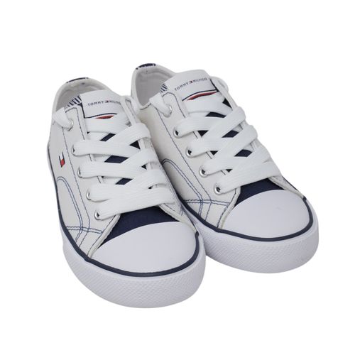 Zapato deportivo casual Tommy Hilfiger blanco para niño