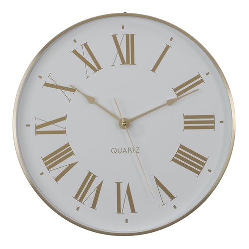 Reloj de pared dorado 31cm