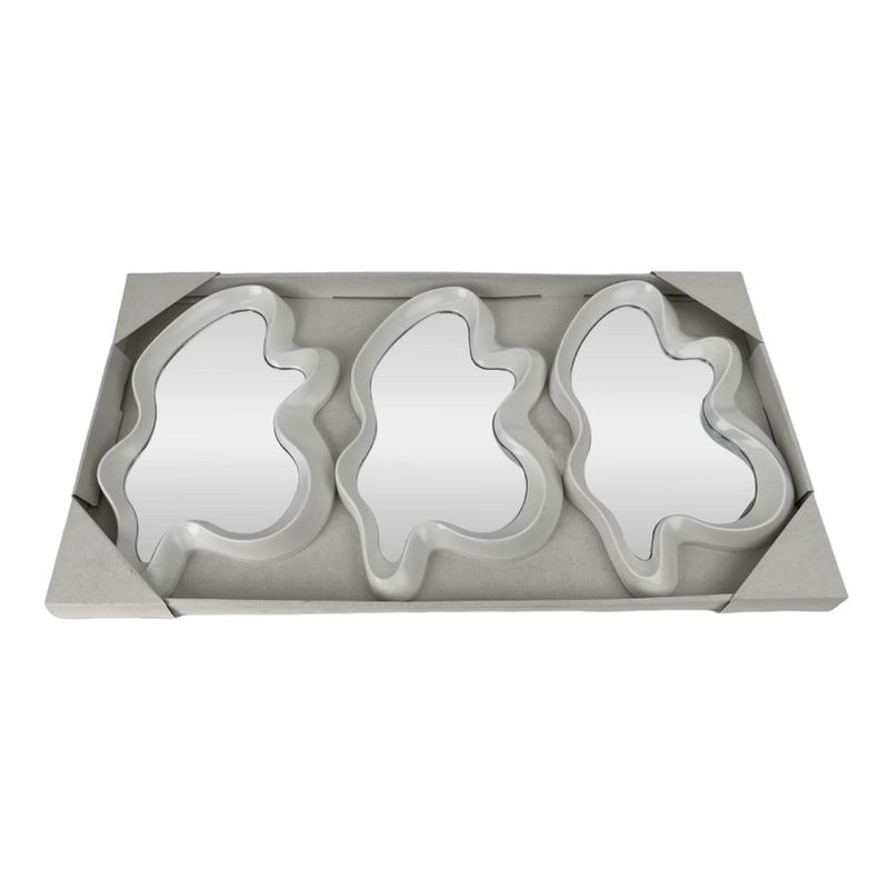 Set 3 Espejos Decorativos De Pared En Forma De Gotas | Cuotas Sin Interés