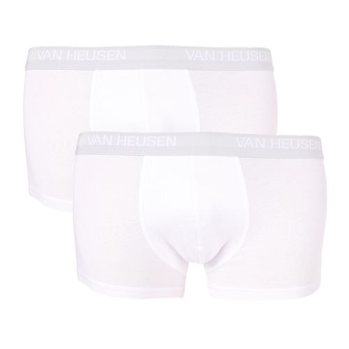 Pack de 2 boxers trunk Van Heusen blancos sólidos para hombre