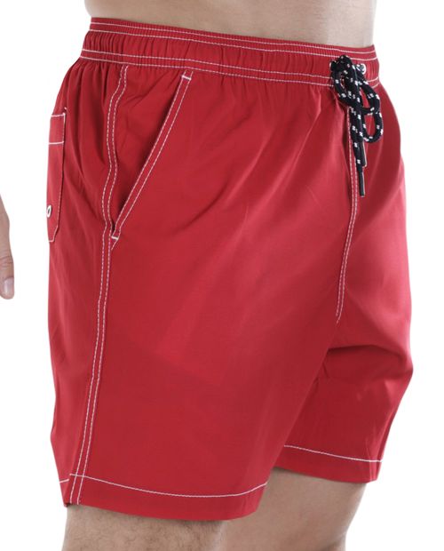 Calzoneta de baño Oscar de la Renta roja sólida para hombre