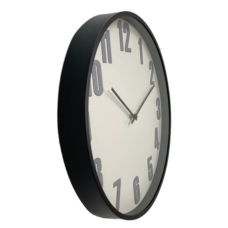 Reloj de pared negro