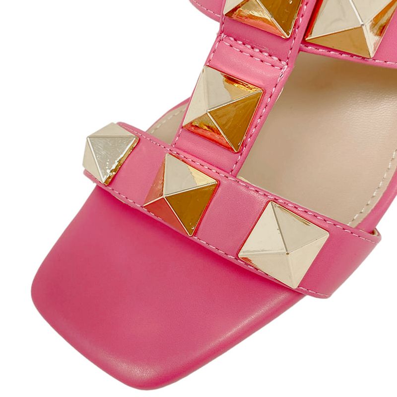 Nine West Women's Iria Sandal - Rhinestone Knotted Strap Flat Dress Sandal, Low Metallic Block Heel