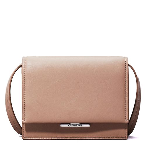 Cartera crossbody Calvin Klein Linear color rosado para mujer