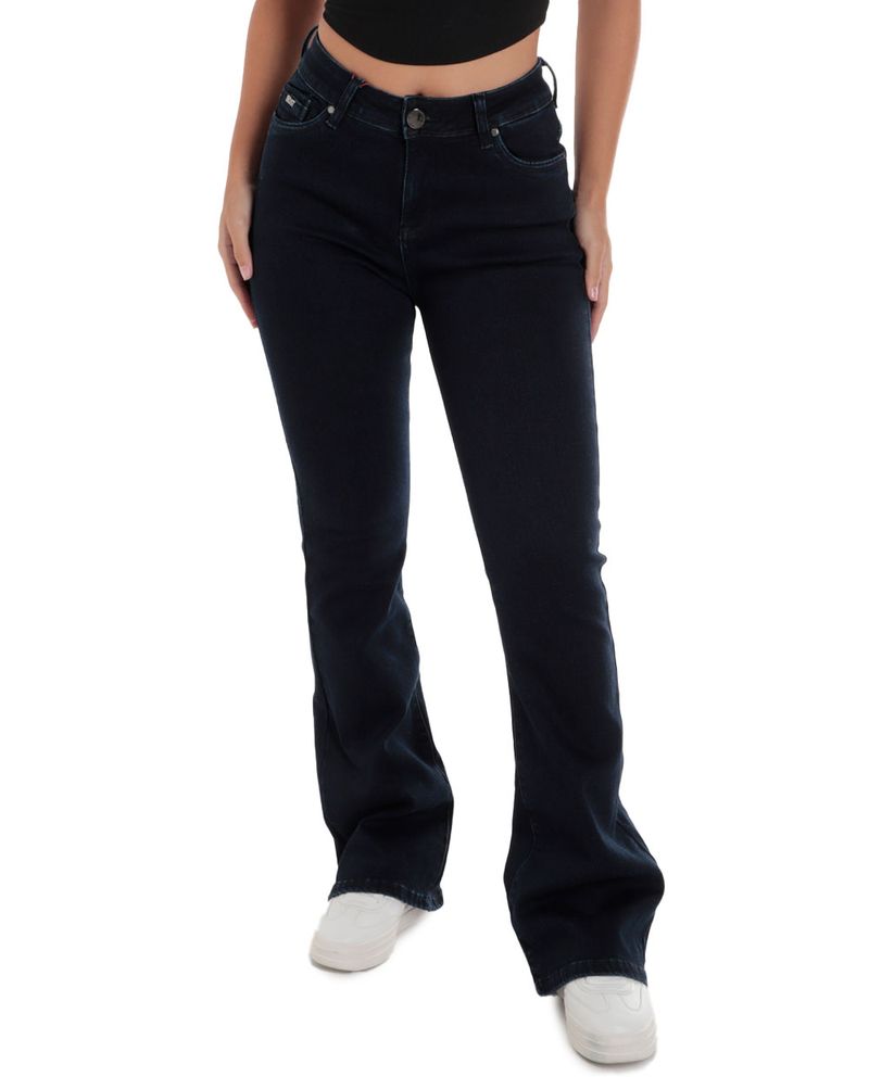104825509-Jeans-Most-Wanted-flare-azul-oscuro-de-cintura-alta-para-mujer