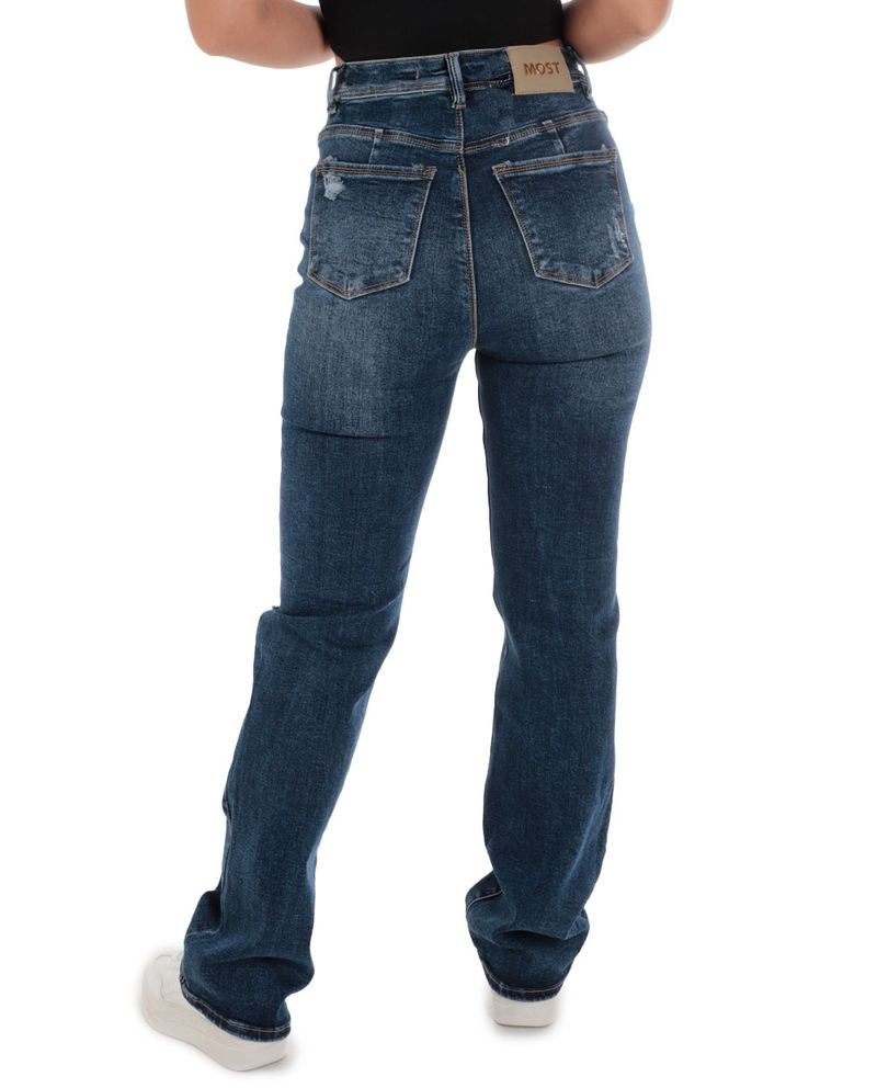 104825515-Jeans-Most-Wanted-straight-azul-de-cintura-alta-para-mujer