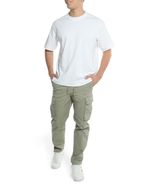 104840655-Pantalon-cargo-Denim---Flower-verde-solido-para-hombre