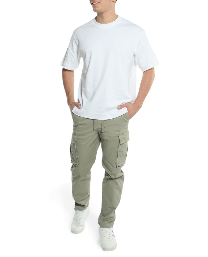 104840655-Pantalon-cargo-Denim---Flower-verde-solido-para-hombre