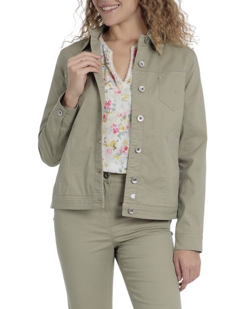 Chaqueta Punt Roma verde para mujer