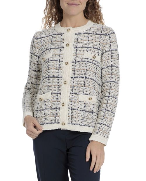 Chaqueta Punt Roma tweed multicolor para mujer