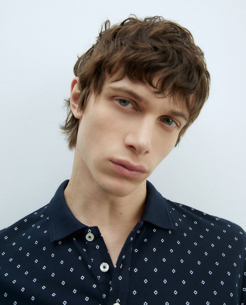 104875631-Camisa-polo-Sfera-azul-navy-con-mini-print-de-rombos-para-hombre