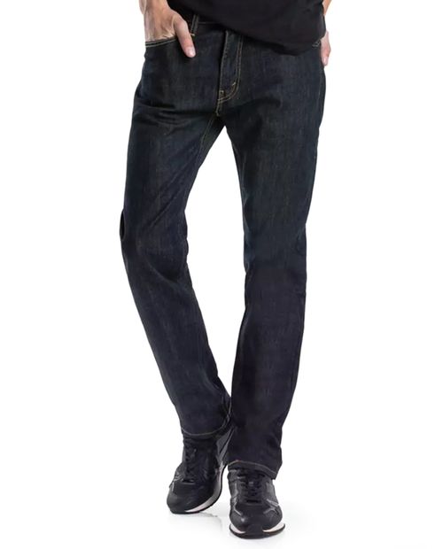 Jeans Levi's 505 regular fit azul oscuro denim para hombre