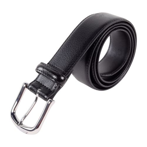 Cinturón tradicional Oscar de la Renta negro con textura para hombre