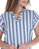104851332-Blusa-First-tunica-rayada-manga-corta-para-mujer