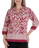 104851349-Blusa-First-tunica-estampada-manga-3-4-para-mujer