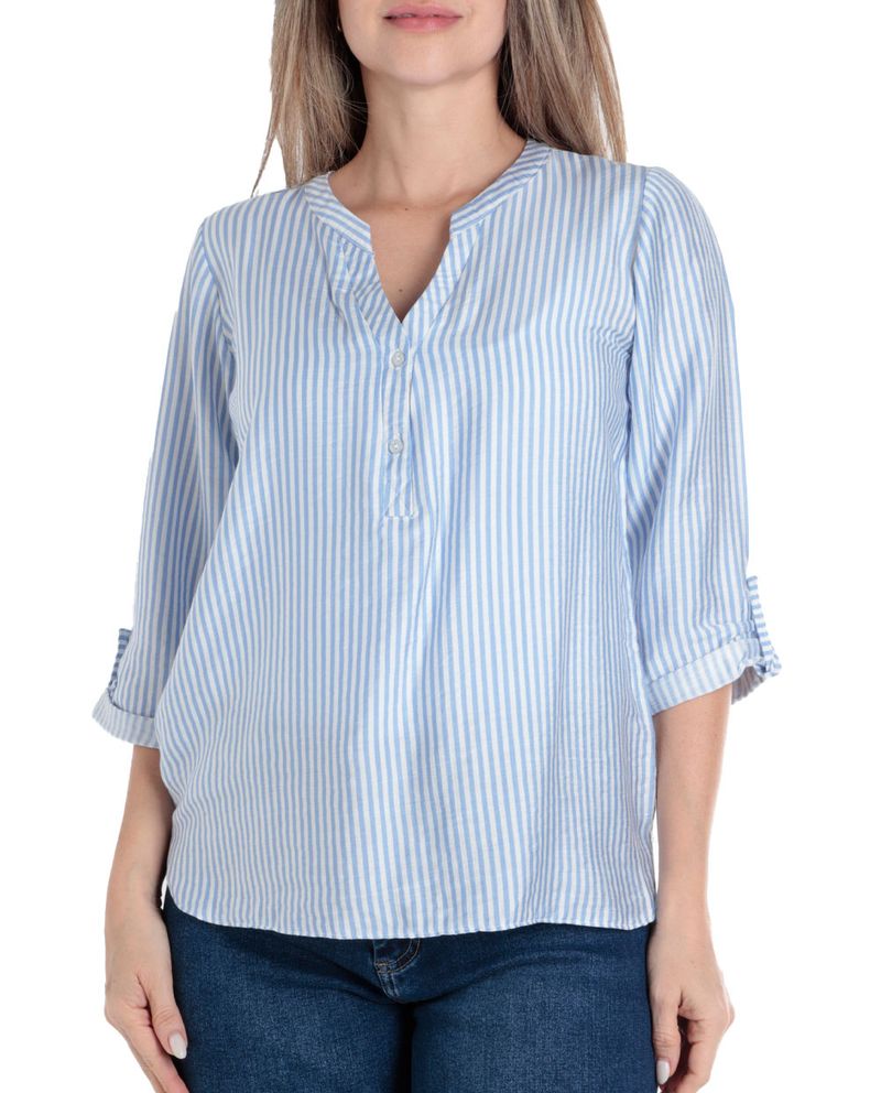 104851337-Blusa-First-tunica-rayada-manga-roll-up-para-mujer
