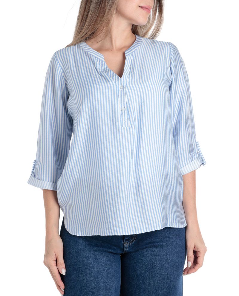 104851337-Blusa-First-tunica-rayada-manga-roll-up-para-mujer
