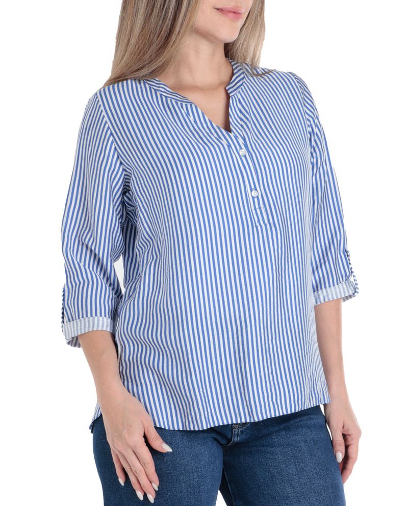 104851342-Blusa-First-tunica-rayada-manga-roll-up-para-mujer