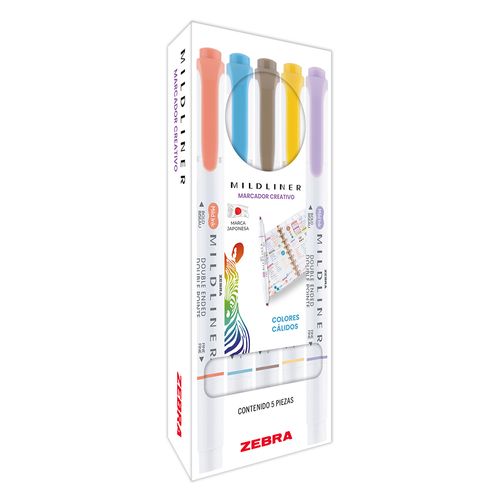 Plumon Mildliner Calidos  Estuche  5 Unid