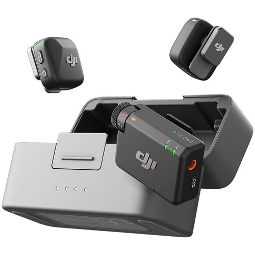 Sistema de micrófono inalámbrico compacto DJI Mic Mini para dos personas, compatible con cámara y smartphone (2,4 GHz)