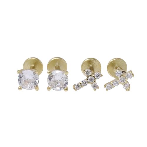 Arete Nes de plata para mujer