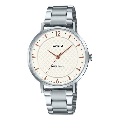 Reloj Casio análogo de acero plateado para hombre