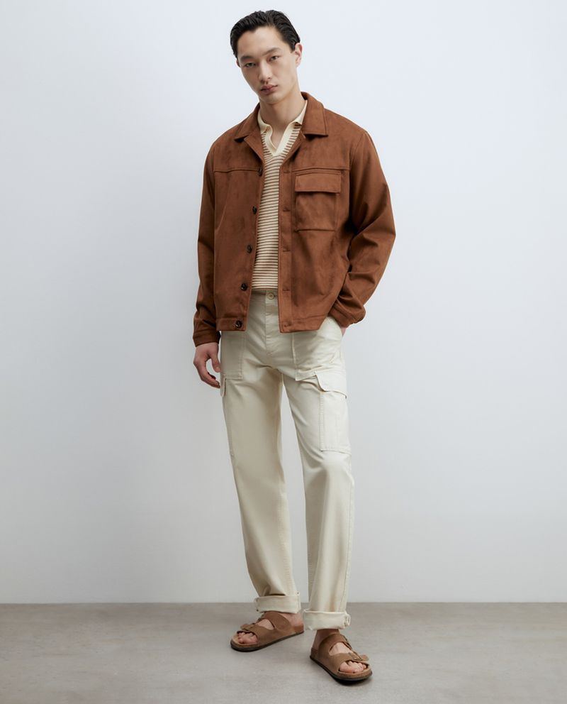 104896878-Pantalon-cargo-Sfera-beige-solido-para-hombre